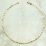 Tobillera Aro Seguido 1.85gr / 27.5cm / 2.5mm Oro Amarillo +3 18K
