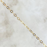Tobillera Aro Seguido 1.85gr / 27.5cm / 2.5mm Oro Amarillo +3 18K