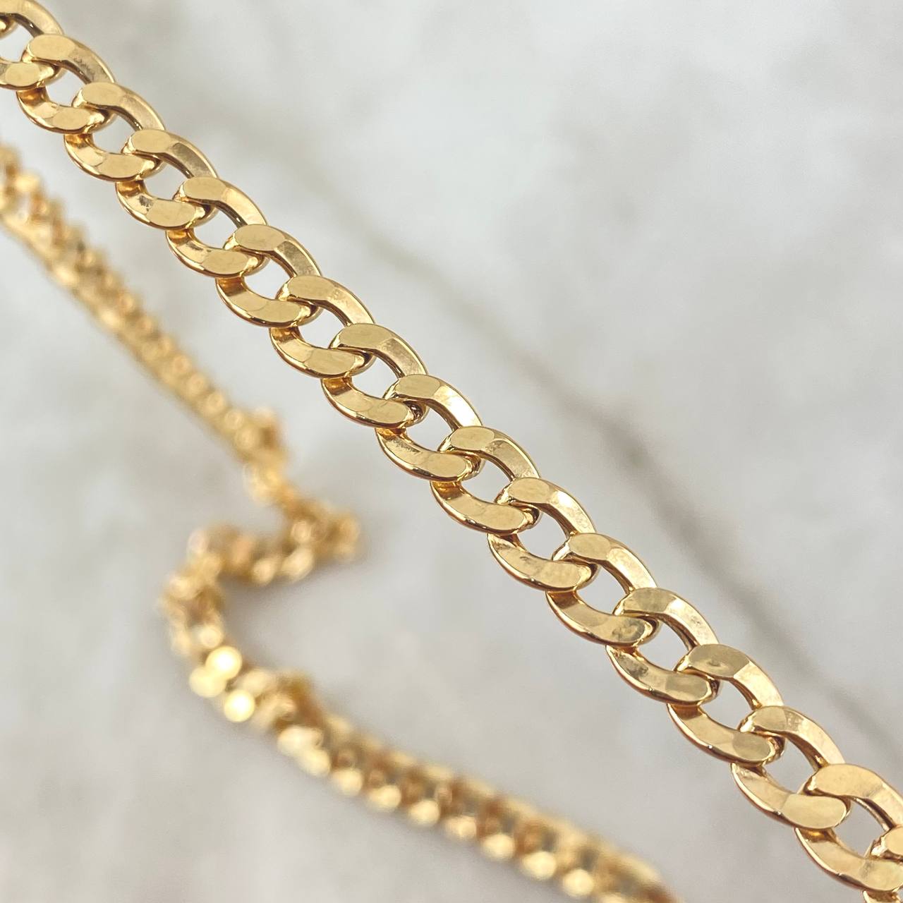 Cadena Cubana 16.3gr / 60cm / 5mm Oro Amarillo +0 18K
