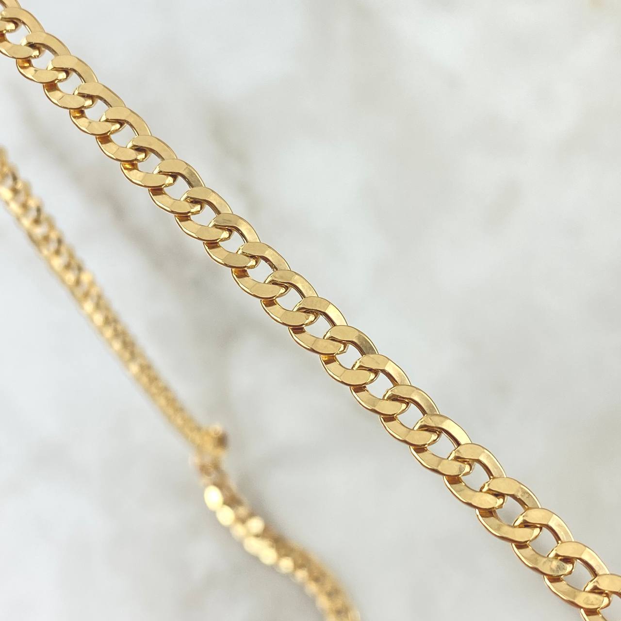Cadena Cubana 13.4gr / 60cm / 5mm Oro Amarillo +0 18K