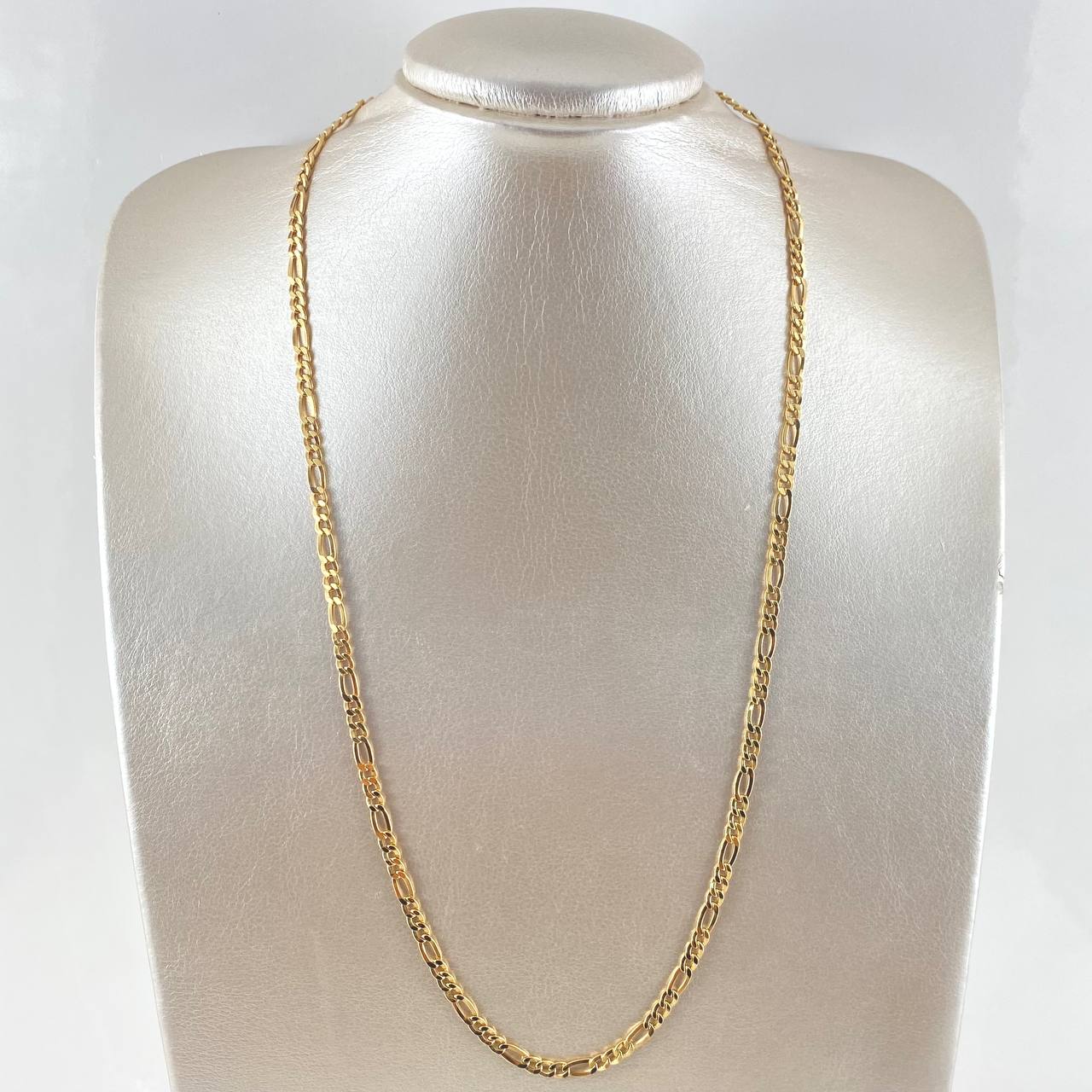Cadena Figaro 6.7gr / 60cm / 4.5mm Oro Amarillo +1 18K