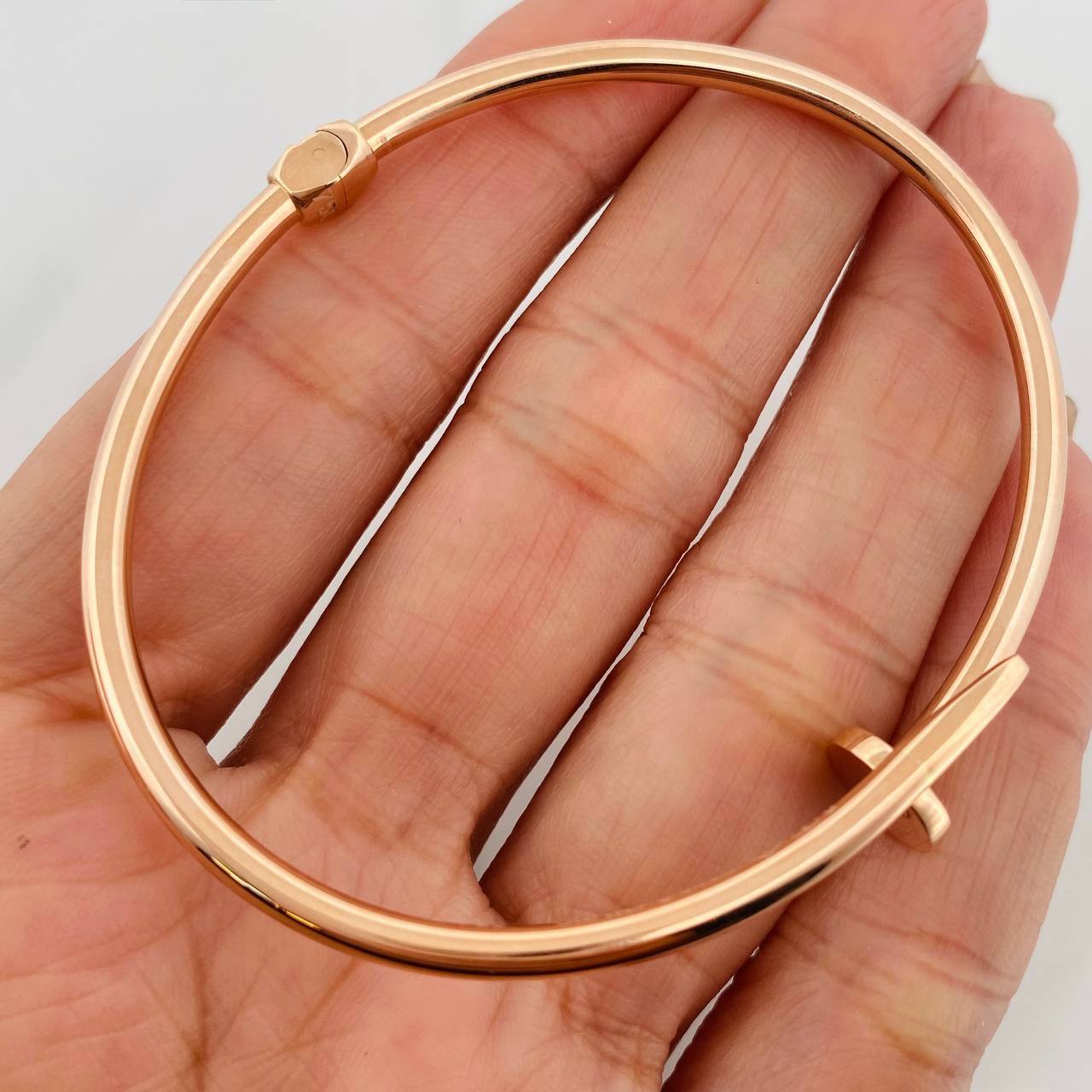 Pulso Aro Clavo 5.45g / 17cm / 2.01mm Oro Rosa 18K