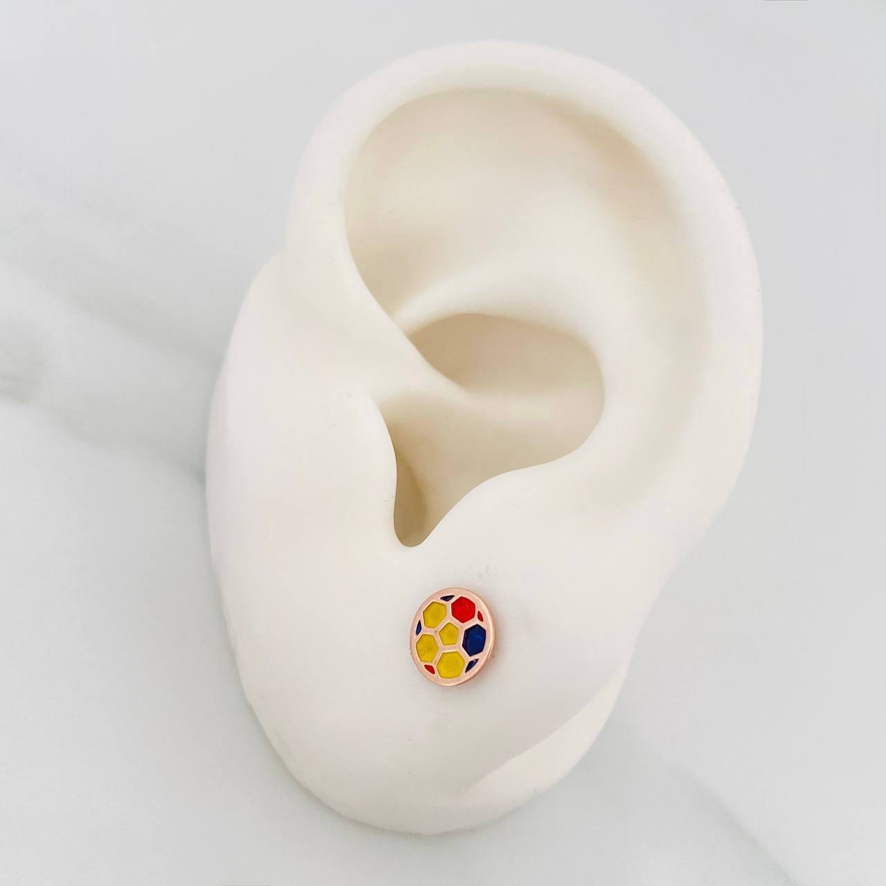 Topos Balón De Fútbol 0.7 g / 6.8 mm Oro Rosa 18K