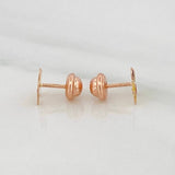 Topos Flor Tricolor 0.7 g / 7.4 mm Oro Rosa 18K