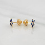 Topos Flor 0.7 g / 7.4 mm Oro Amarillo 18K