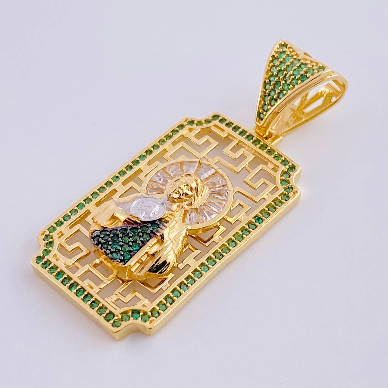 Dije Placa San Judas 8.3 g / 4.6 cm Oro Amarillo 18K