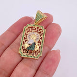 Dije Placa San Judas 8.3 g / 4.6 cm Oro Amarillo 18K