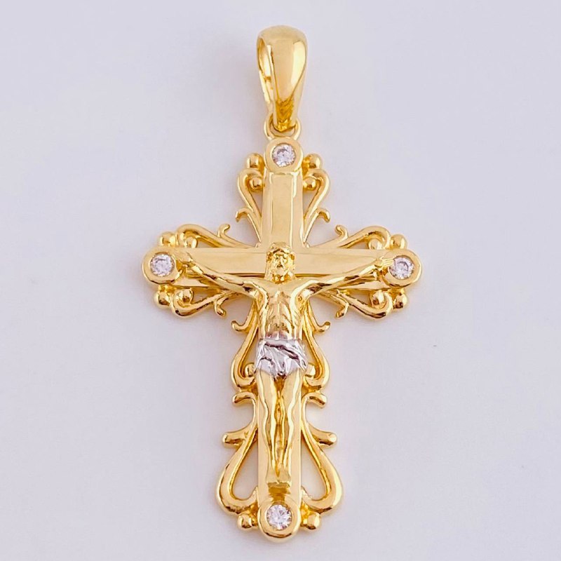 Dije Cruz Cristo 6.05 g / 4.3 cm Oro Amarillo 18K