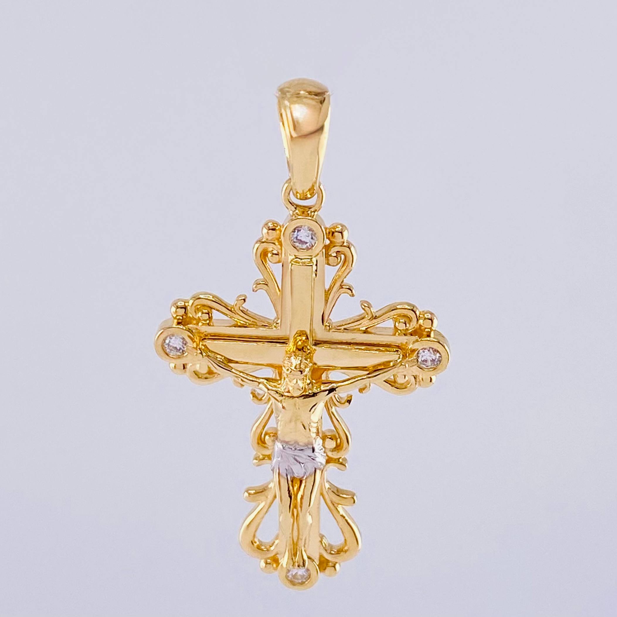 Dije Cruz Cristo 6.05 g / 4.3 cm Oro Amarillo 18K