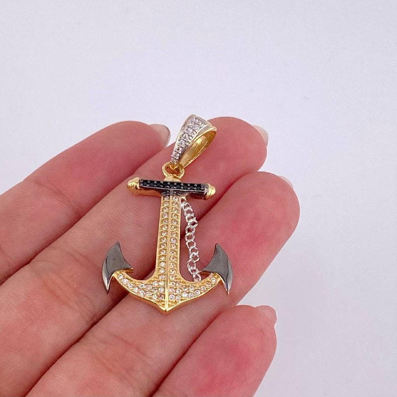 Dije Ancla 4.2 g / 3.8 cm Oro Amarillo 18K