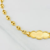 Pulso Bebé Gc Placa Nube 1.9g / 14.5cm / 3.46mm Oro Amarillo 18K