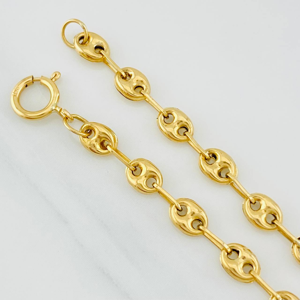 Pulso Bebé Gc Placa Nube 2g / 14.5cm / 3.54mm Oro Amarillo 18K
