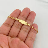 Pulso Bebé Gc Placa Nube 1.9g / 14.5cm / 3.46mm Oro Amarillo 18K