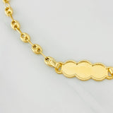 Pulso Bebé Gc Placa Nube 2.05g / 15cm / 3.49mm Oro Amarillo 18K