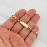 Pulso Bebé Gc Placa Nube 1.9g / 15cm / 3.56mm Oro Amarillo 18K