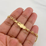 Pulso Bebé GC Placa Delfin 2g / 15cm / 3.54mm Oro Amarillo 18K