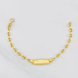 Pulso Bebé GC Placa Rectangular Trenzada 1.95g / 15cm / 3.49mm Oro Amarillo 18K