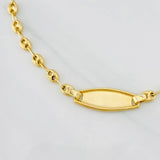 Pulso Bebé GC Placa Ovalada 2g / 14cm / 3.49mm Oro Amarillo 18K