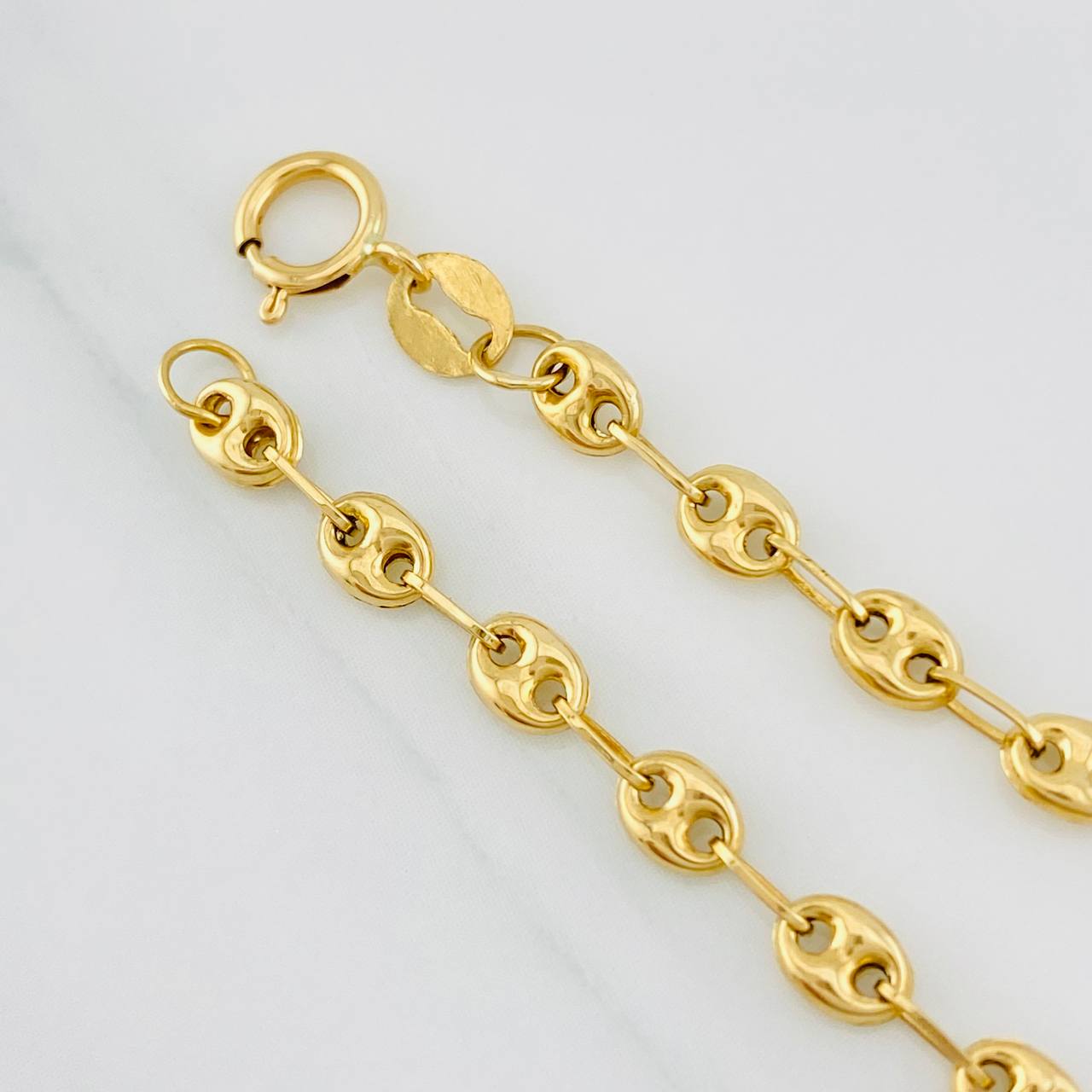 Pulso Bebé GC Placa Ovalada 2g / 14cm / 3.49mm Oro Amarillo 18K