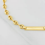 Pulso Bebé GC Placa Rectangular Trenzada 2.1g / 17cm / 3.68mm Oro Amarillo 18K