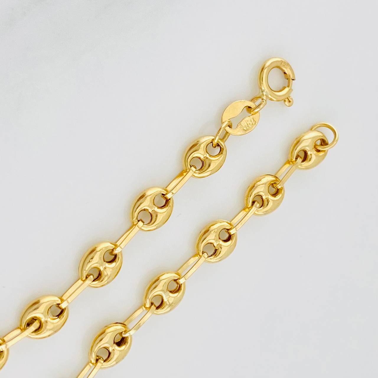 Pulso Bebé GC Placa Rectangular Trenzada 1.85g / 15cm / 3.56mm Oro Amarillo 18K