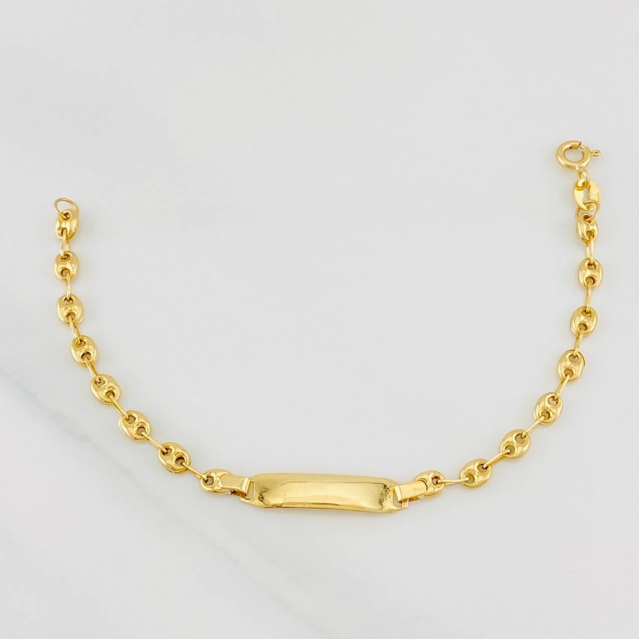 Pulso Bebé GC Placa Rectangular 1.85g / 15cm / 3.31mm Oro Amarillo 18K