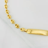 Pulso Bebé GC Placa Rectangular 1.85g / 15cm / 3.31mm Oro Amarillo 18K