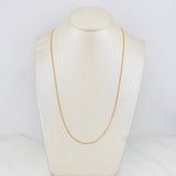 Cadena Mini Cubana 1.45g / 60cm / 1.2mm Oro Amarillo 18K