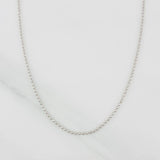 Cadena Militar 2.7g / 60cm / 0.9mm Oro Blanco 18K