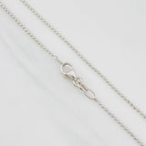 Cadena Militar 2.7g / 60cm / 0.9mm Oro Blanco 18K