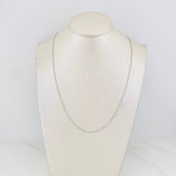 Cadena Militar 2.7g / 60cm / 0.9mm Oro Blanco 18K