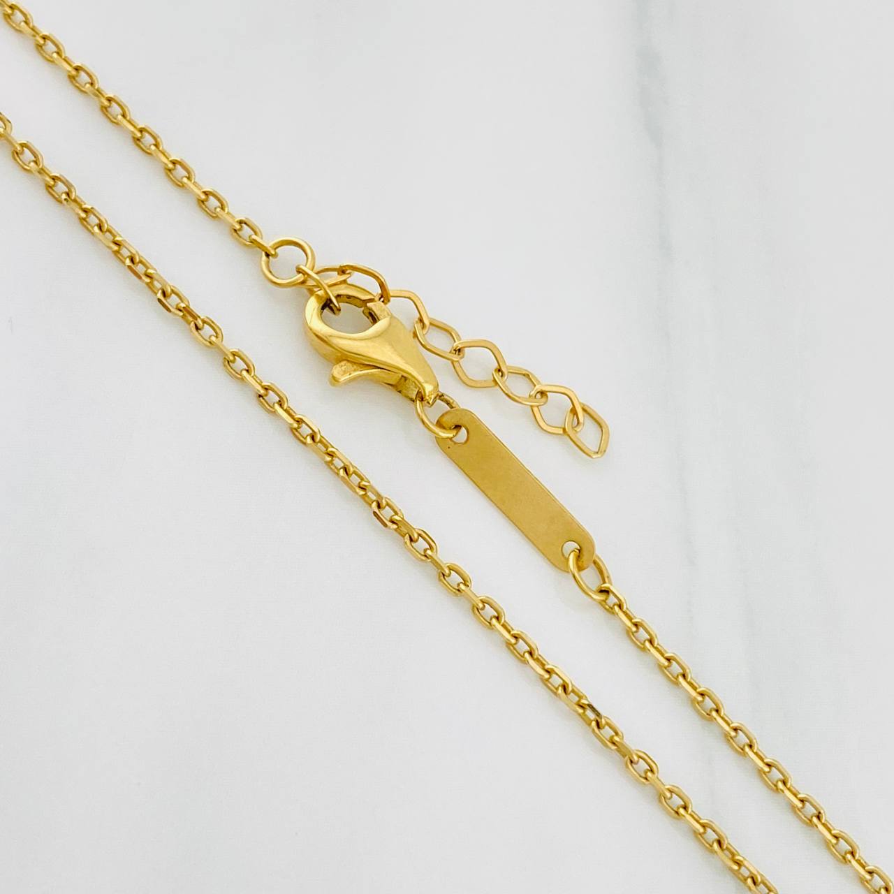 Cadena Aro Seguido Trebol 4.1g / 42.5cm - 45cm / 1.3mm Oro Amarillo 18K