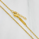 Cadena Aro Seguido Trebol 4.1g / 42.5cm - 45cm / 1.3mm Oro Amarillo 18K