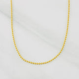 Cadena Militar 3.85g / 60cm / 1.2mm Oro Amarillo 18K