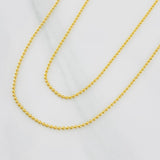Cadena Militar 3.85g / 60cm / 1.2mm Oro Amarillo 18K