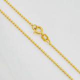 Cadena Militar 3.85g / 60cm / 1.2mm Oro Amarillo 18K
