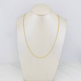 Cadena Militar 3.85g / 60cm / 1.2mm Oro Amarillo 18K