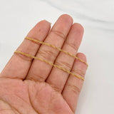 Cadena Singapur 2.7g / 60cm / 1.5mm Oro Amarillo 18K
