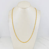 Cadena Singapur 5.5g / 60cm / 2.1mm Oro Amarillo 18K