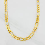 Cadena Fígaro 9.2g / 60cm / 4.3mm Oro Amarillo 18K