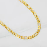 Cadena Fígaro 9.2g / 60cm / 4.3mm Oro Amarillo 18K
