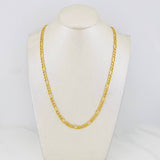 Cadena Fígaro 9.2g / 60cm / 4.3mm Oro Amarillo 18K