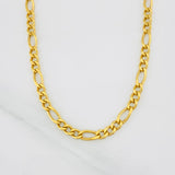 Cadena Fígaro 7.95g / 50cm / 3.8mm Oro Amarillo 18K
