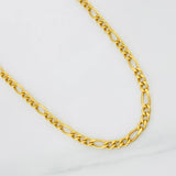 Cadena Fígaro 7.95g / 50cm / 3.8mm Oro Amarillo 18K