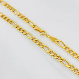 Cadena Fígaro 7.95g / 50cm / 3.8mm Oro Amarillo 18K
