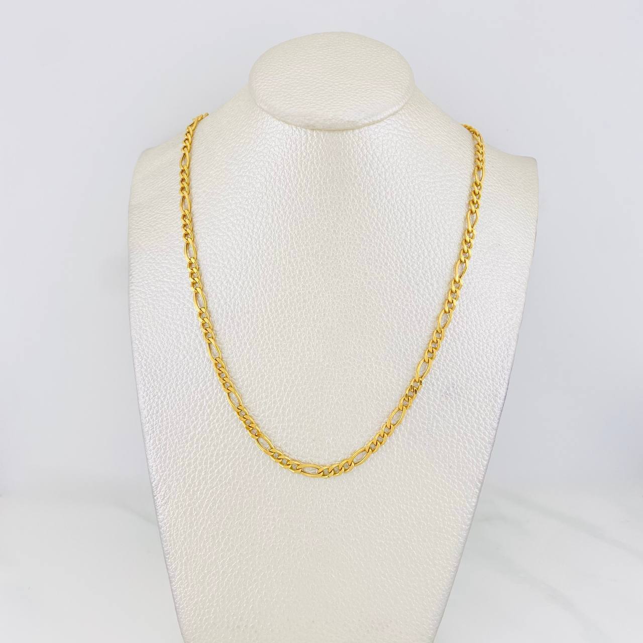 Cadena Fígaro 7.95g / 50cm / 3.8mm Oro Amarillo 18K