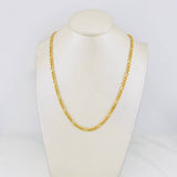 Cadena Fígaro 7.95g / 50cm / 3.8mm Oro Amarillo 18K