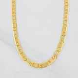 Cadena Escalera Plana 15.2g / 50cm / 3.7mm Tres Oros 18K