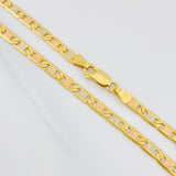 Cadena Escalera Plana 15.2g / 50cm / 3.7mm Tres Oros 18K