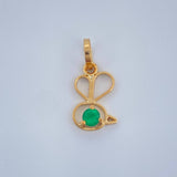 Dije Silueta Abejita 0.45gr / 1.5cm / Oro Amarillo 18K $